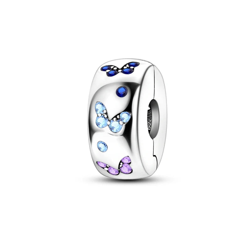 925 Sterling Silver Pink Charm Collection 