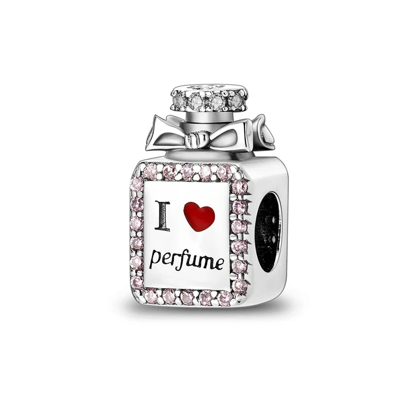 925 Sterling Silver Pink Charm Collection 