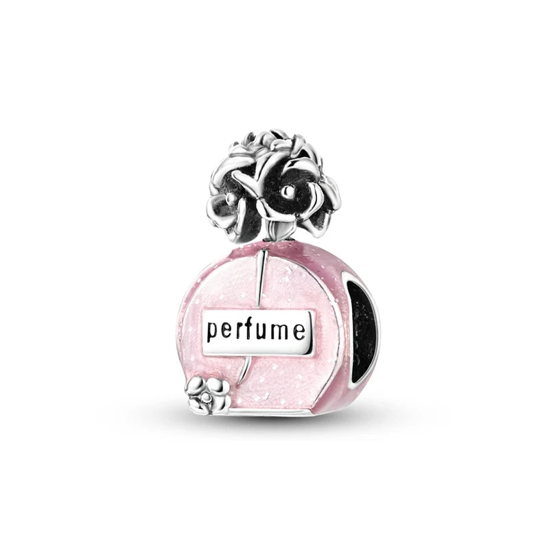 925 Sterling Silver Pink Charm Collection 