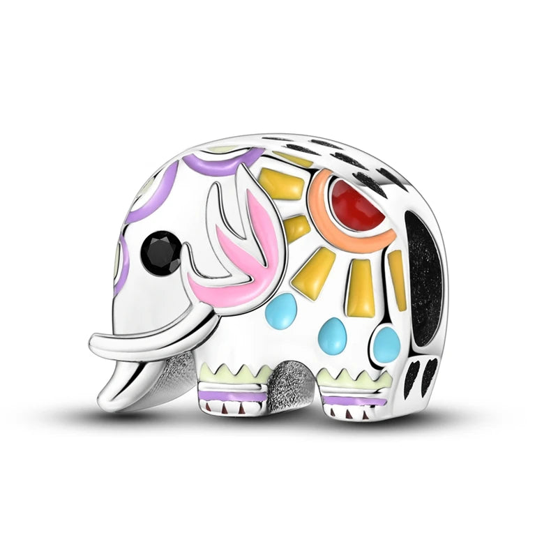 925 Sterling Silver Pink Charm Collection 