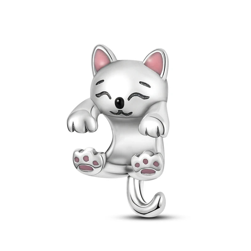 925 Sterling Silver Pink Charm Collection 